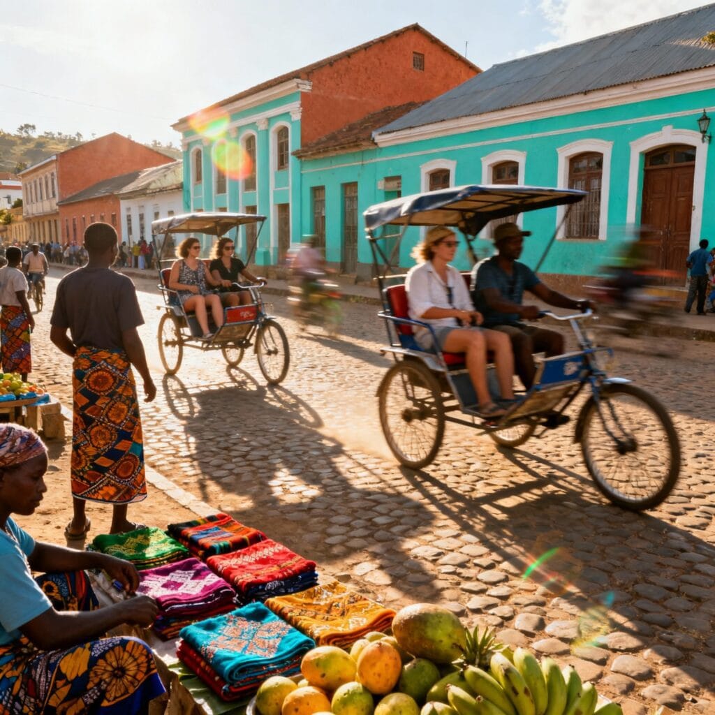 Cycle ride in Antsirabe.